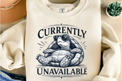 Currently Unavailable Funny Lazy Turtle Vintage Humor Product Image 6