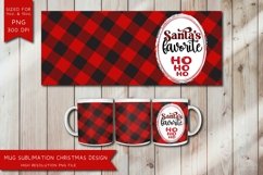 Santas´s Favorite Christmas Pattern for Sublimation Mugs