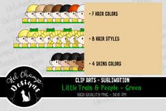 Sublimation Clip arts little train and wagon kids green 2