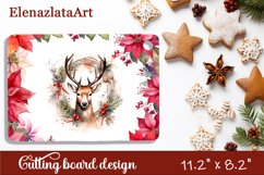 Sublimation cutting board winter deer, Sublimation Winter Product Image 1