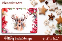 Sublimation cutting board winter deer, Sublimation Winter Product Image 1