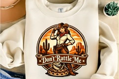 Don’t Rattle Me Cowgirl Western Rattlesnake Vintage Desert Product Image 3