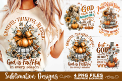 Christian Fall Inspirational 4 PNG Retro PNG Sublimation Product Image 2