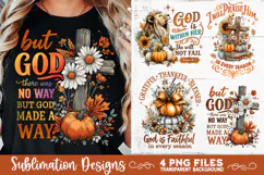 Christian Fall Inspirational 4 PNG Retro PNG Sublimation Product Image 1