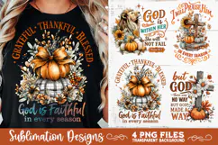 Christian Fall Inspirational 4 PNG Retro PNG Sublimation Product Image 7