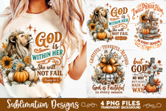 Christian Fall Inspirational 4 PNG Retro PNG Sublimation Product Image 8