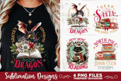 Christmas Book Lover 4 PNG Retro PNG Sublimation Product Image 6