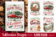 Christmas Kitchen Towel 4 PNG Retro PNG Sublimation Product Image 2