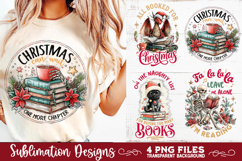 Christmas Book Lover 4 PNG Retro PNG Sublimation Product Image 8
