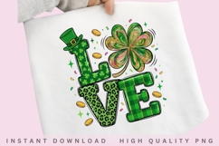 St Patrick Love Shamrock PNG Product Image 1