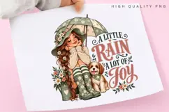A Little Rain A Lot Of Joy PNG Sublimation Design Product Image 3