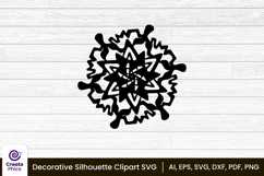 sublimation-decorative svg-decorative png-floral silhouette-craft svg-printable-black