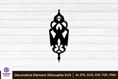sublimation-decorative svg-decorative png-floral silhouette-craft svg-printable-black 