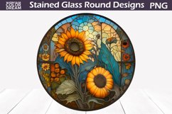 Stained Glass Round PNG | Round Coaster Bundle Product Image 17