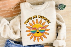 Retro You Are My Sunshine With Sunglasses Sublimation PNG Product Image 4