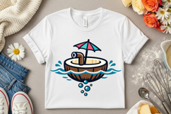 Tropical Coconut Drink Beach Summer Vacation Cute Product Image 6