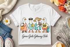 Goose Girls Getaway Club Funny Summer Vacation Goose PNG Product Image 6