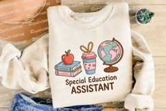 Special Education Assistant Cartoon With Sublimation PNG Product Image 4