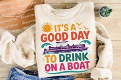 Good Day Drinking On A Boat Sublimation PNG Product Image 4