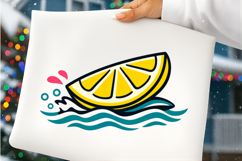 Fresh Lemon Slice Ocean Waves Summer Beach Tropical Product Image 7