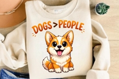Dogs Greater Than People PNG, Funny Dog Lover PNG, Cute Product Image 5