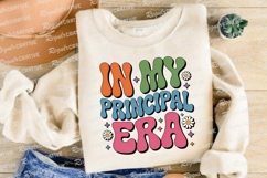 In My Principal Era Retro Wavy Sublimation PNG Product Image 4