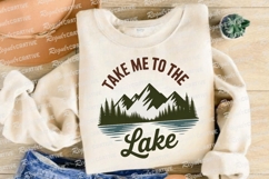 Take Me To The Lake Nature Sublimation PNG Product Image 4