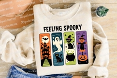 Halloween Bookmark Design Featuring Spooky Sublimation PNG Product Image 4
