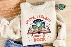 Oops Bought Another Book Design Sublimation PNG Product Image 4