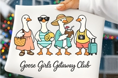 Goose Girls Getaway Club Funny Summer Vacation Goose PNG Product Image 7