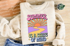 Summer is a State of Mind Retro Graphic Sublimation PNG Product Image 4
