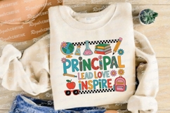 Retro Principal Design With School Elements Sublimation PNG Product Image 4