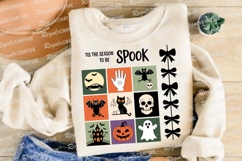 Halloween Spook Season Design with Bats Cats Sublimation PNG Product Image 2