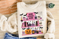 Halloween Spooky Home Illustration with Sublimation PNG Product Image 4