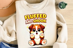 Fluffed And Shook PNG, Cute Shaking Puppy PNG, Funny Dog Product Image 3