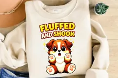 Fluffed And Shook PNG, Cute Shaking Puppy PNG, Funny Dog Product Image 3