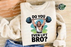 Strongman Lifting Barbell Funny Fitness Sublimation PNG Product Image 4