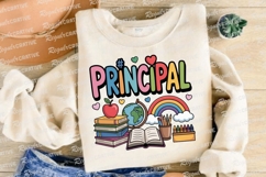Principal Appreciation Day Colorful Cartoon Sublimation PNG Product Image 4