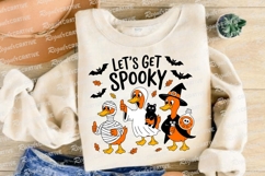 Halloween Ducks in Costume with Bats and Sublimation PNG Product Image 4