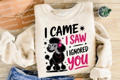 Black Poodle with Sunglasses and Headphones Sublimation PNG Product Image 4