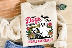 Halloween Design with Dog Skeleton Ghost Sublimation PNG Product Image 4