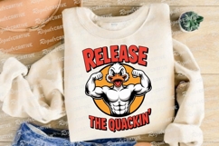 Strong Duck Mascot Vector Sublimation PNG Product Image 4