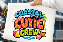 Coastal Cutie Crew Summer Beach Vacation PNG Design Product Image 7