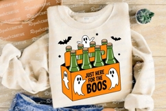 Halloween Beer Bottles in Orange Carrier Sublimation PNG Product Image 4