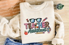 Retro Teacher Assistant Appreciation Day Sublimation PNG Product Image 4