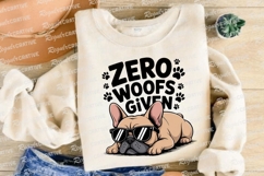 French Bulldog Wearing Sunglasses with Zero Sublimation PNG Product Image 4