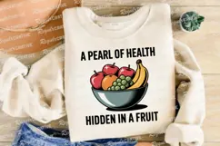 Bowl Of Fresh Fruit Health And Wellness Sublimation PNG Product Image 4
