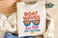 Boat Waves With Summer Sunglasses Sublimation PNG Product Image 4