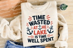 Lake Time Well Spent Vector Sublimation PNG Product Image 4