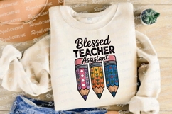 Blessed Teacher Assistant Sublimation PNG Product Image 4